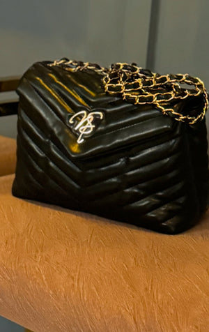 Medium Jackie Chevron Convertible Shoulder Bag -